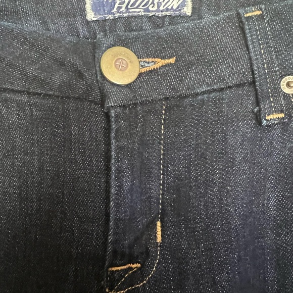 Hudson Jeans Women 28 Blue Denim Pants Low Rise Preppy Dark Wash USA Y2K - Picture 3 of 6